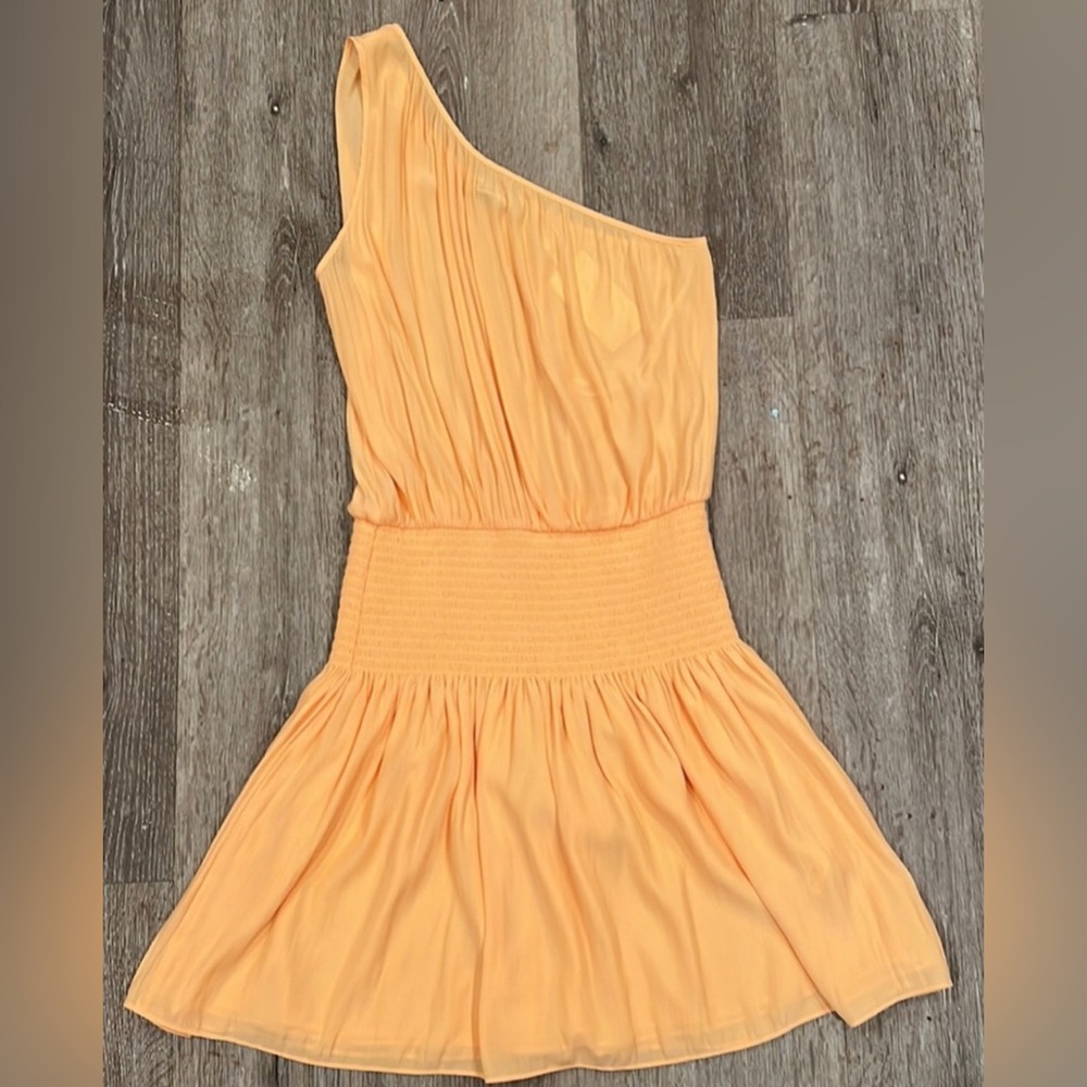 Ramy Brook One Shoulder Dress in Peach